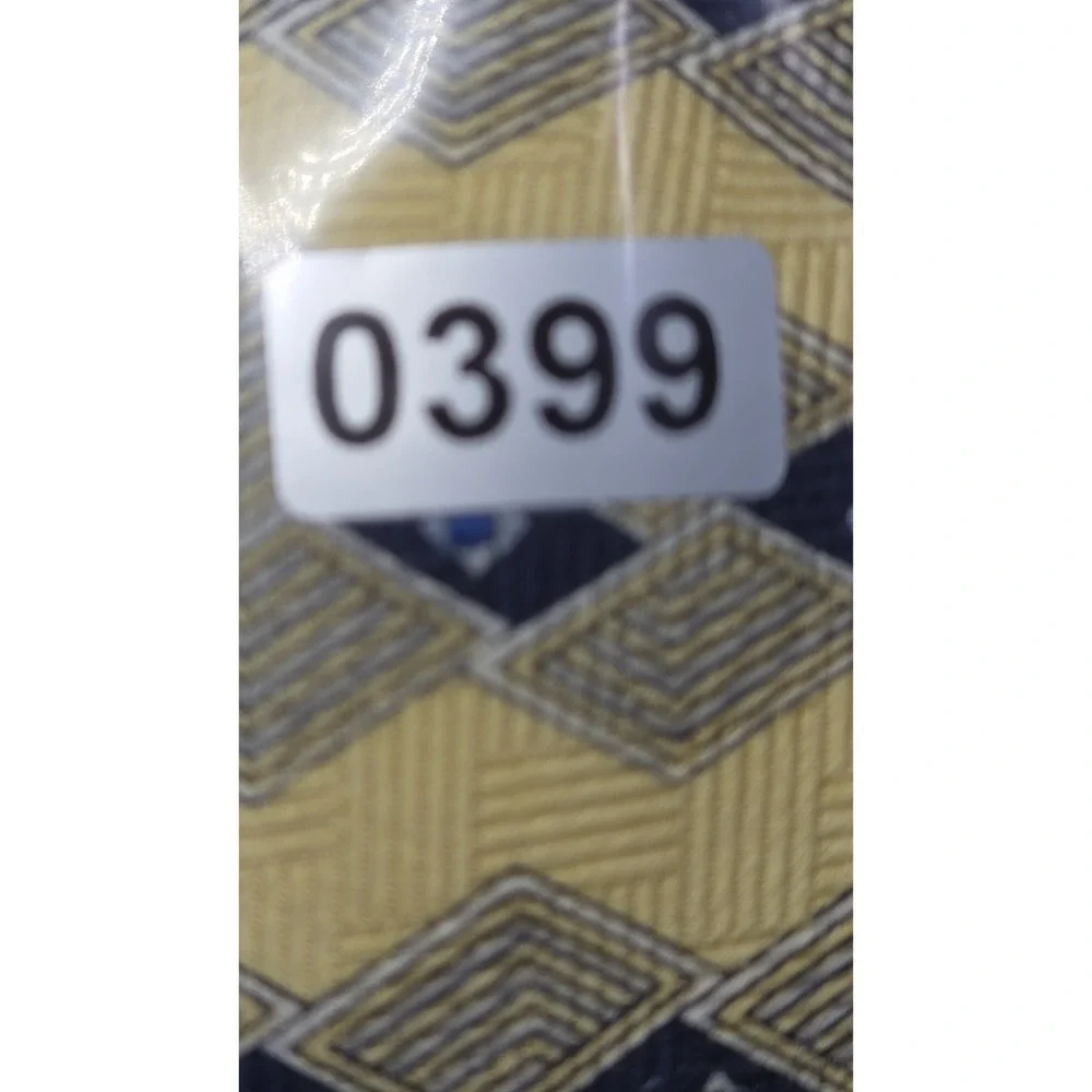 Christian Dior Yellow Grid Loop Pattern 100% Silk Neck Tie Size 57